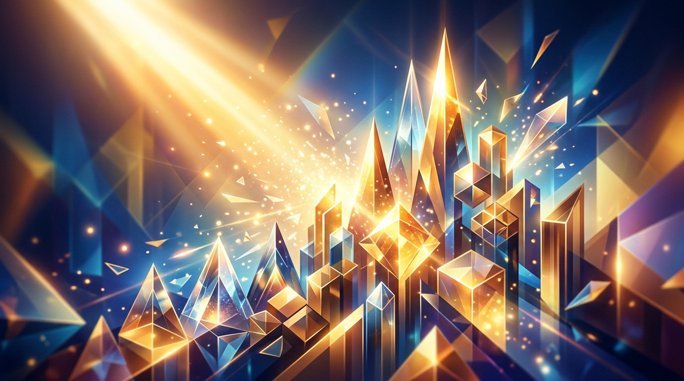 Abstract background of excellence and corporate achievement